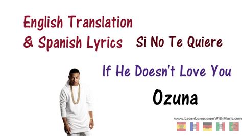 si no te quiere in english|si no te quiere lyrics.